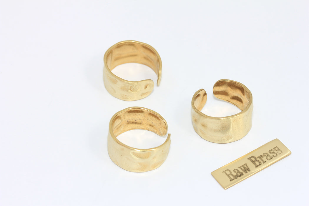 17-18 mm Ham Pirinç Çekiçlenmiş Halkalar, Ayarlanabilir, SLM753