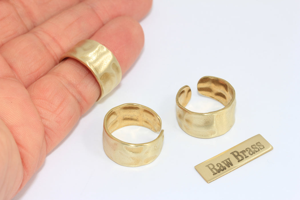 17-18 mm Ham Pirinç Çekiçlenmiş Halkalar, Ayarlanabilir, SLM753