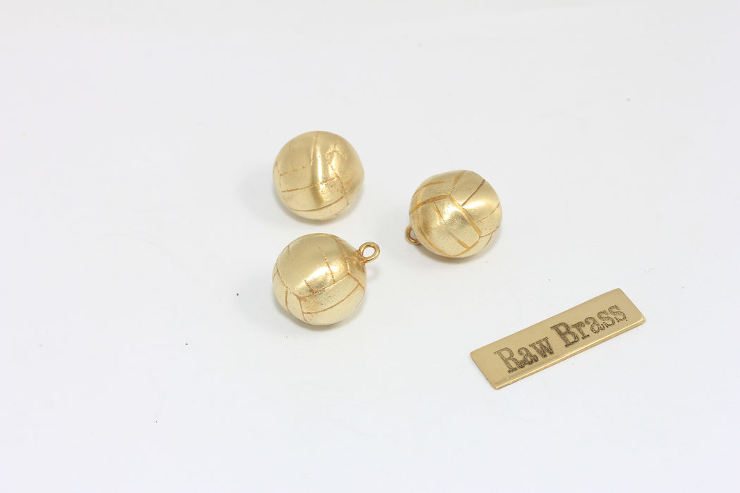 Perline a forma di palla da basket, pendenti a forma di palla da basket, placcate in rodio da 12 mm, MTE504