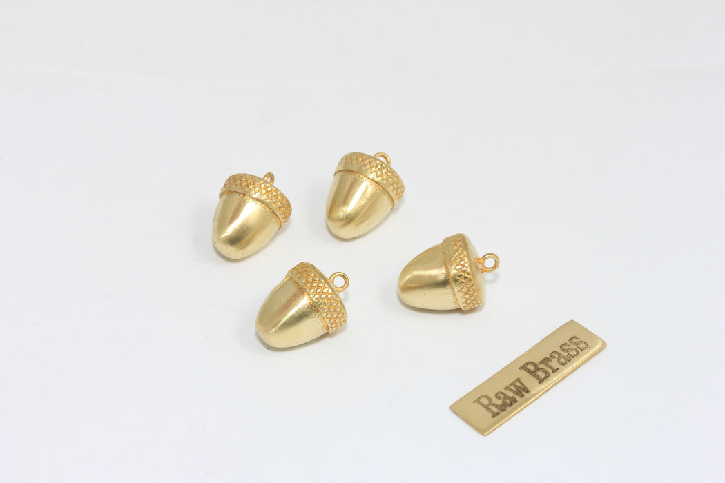 14x18mm 24 Ayar Parlak Altın Yapraklı Tılsımlar, Yaprak Kolye, Yaprak Madalyon, XP440