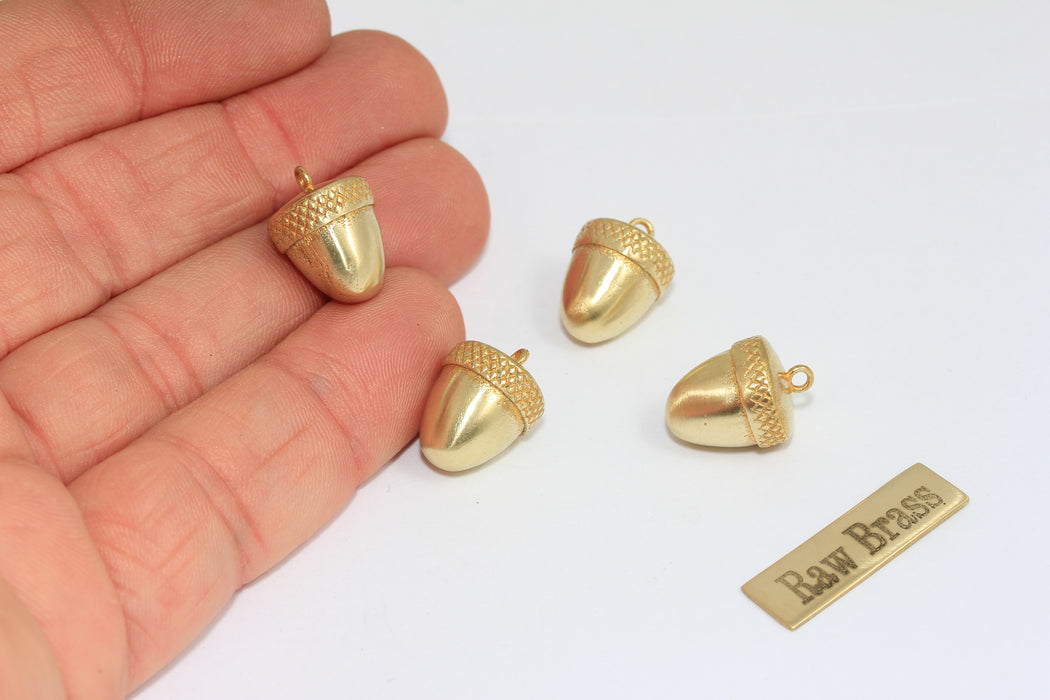 14x18mm 24 Ayar Parlak Altın Yapraklı Tılsımlar, Yaprak Kolye, Yaprak Madalyon, XP440