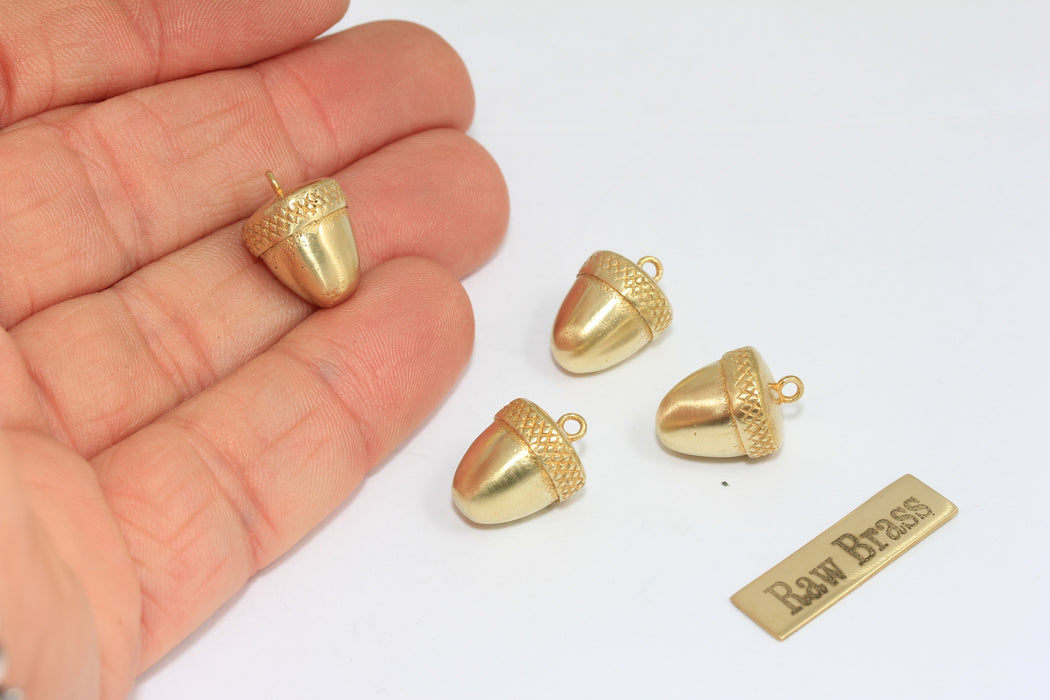 14x18mm 24 Ayar Parlak Altın Yapraklı Tılsımlar, Yaprak Kolye, Yaprak Madalyon, XP440