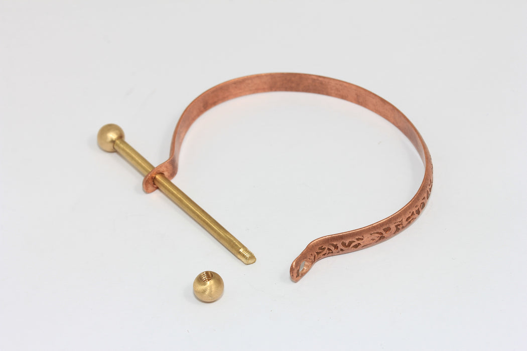 Bracciale rigido piatto in ottone grezzo da 4,7 mm, bracciale rigido impilabile in ottone grezzo, bracciale regolabile in ottone grezzo, XP85