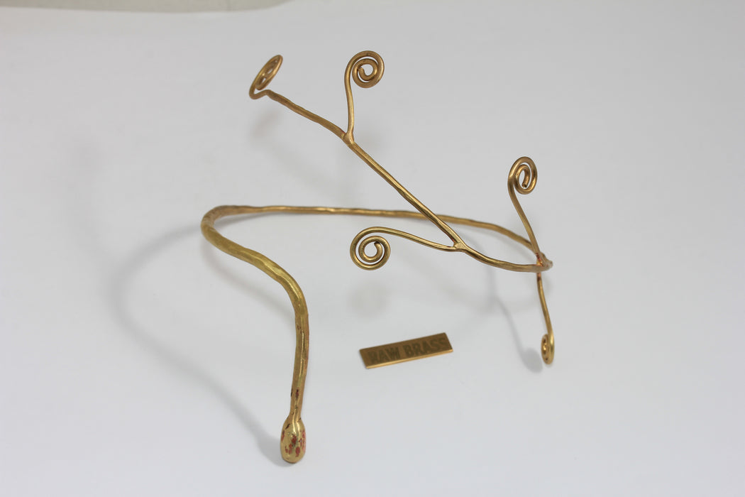 Bracciale rigido piatto in ottone grezzo da 4,7 mm, bracciale rigido impilabile in ottone grezzo, bracciale regolabile in ottone grezzo, XP85