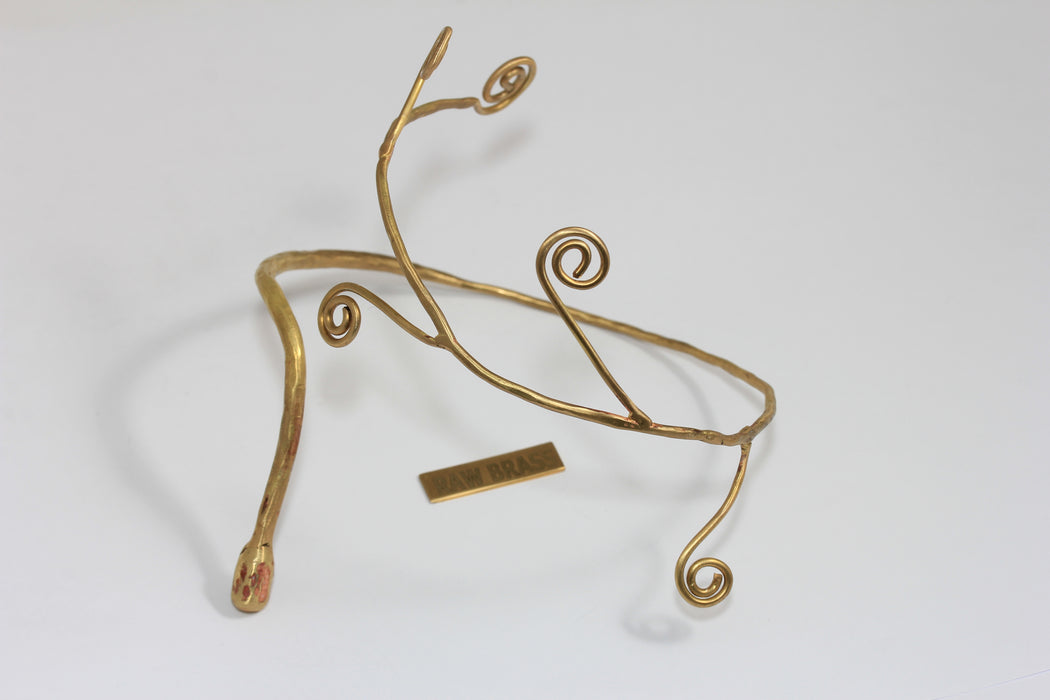 Bracciale rigido piatto in ottone grezzo da 4,7 mm, bracciale rigido impilabile in ottone grezzo, bracciale regolabile in ottone grezzo, XP85