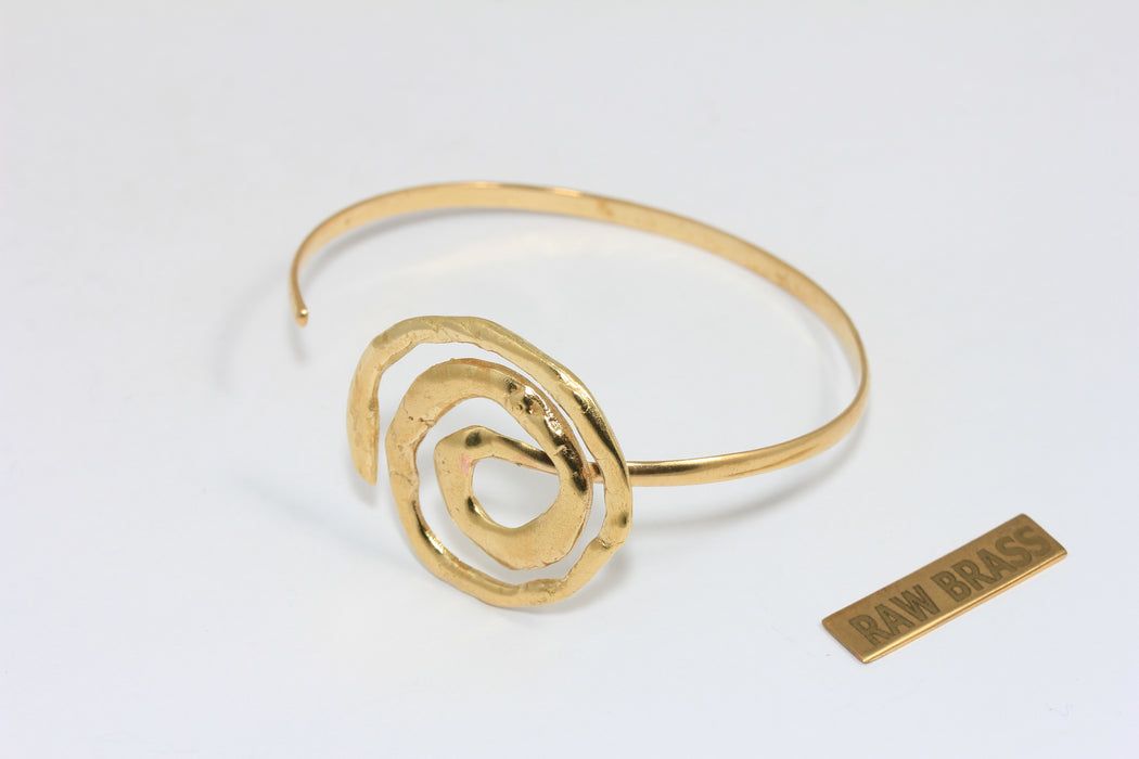Bracciale rigido piatto in ottone grezzo da 4,7 mm, bracciale rigido impilabile in ottone grezzo, bracciale regolabile in ottone grezzo, XP85