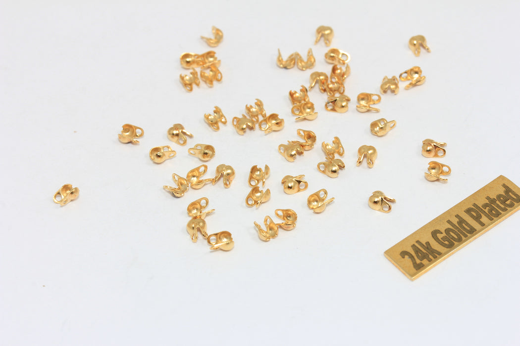 24k Shiny Gold Ball Chain , Fits 1,5mm Ball Chain, Chain Connector,  FNL160