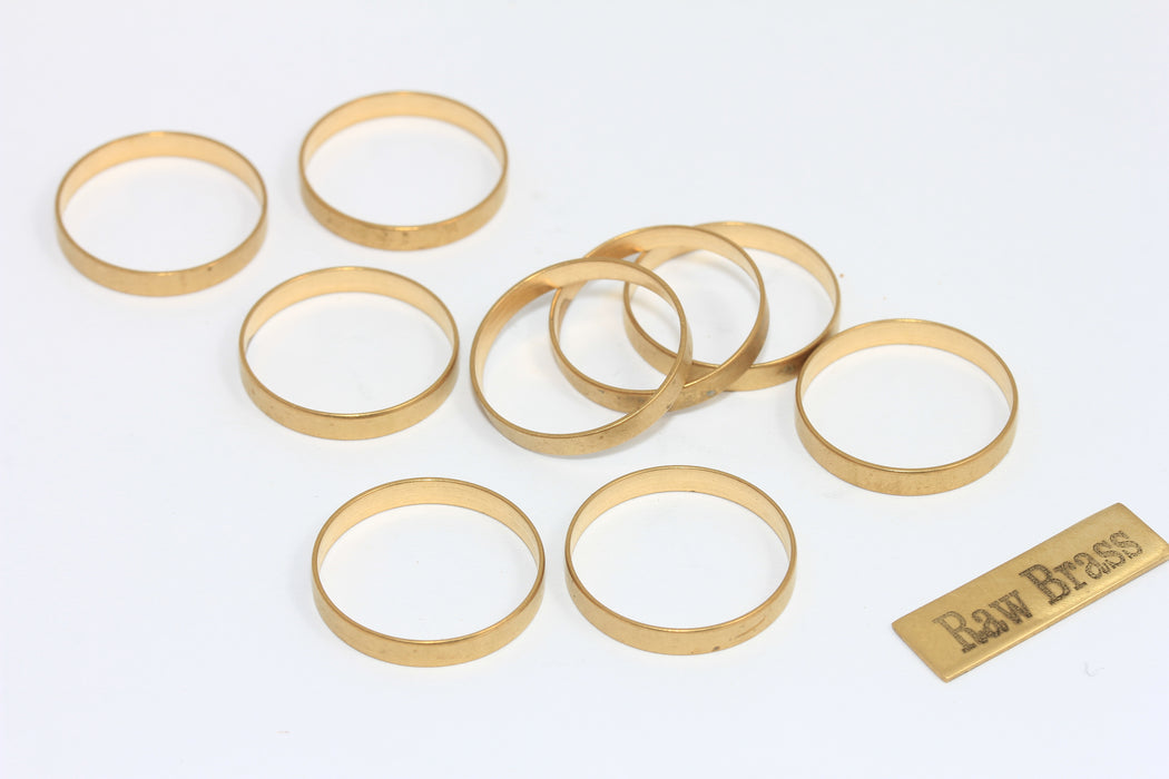 20mm Raw Brass Closed Ring, Connector Circle Charm, Round Connector, Ring Connector, KA5