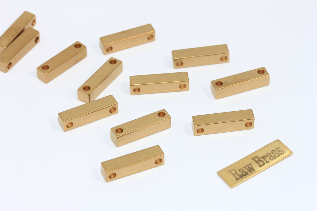 5x20mm Masif Pirinç Çubuk, Ham Pirinç Çubuk, İki Delikli Çubuk, Damgalı, Kişiselleştirilmiş, Endüstriyel, KA56