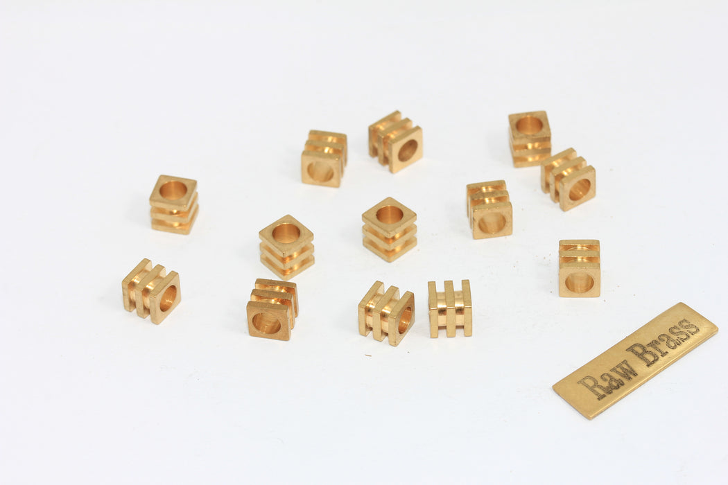 6 mm Ham Pirinç Küp Boncuklar, Geometrik Boncuklar, Tüp Boncuklar, Küp Boncuklar, Ham Pirinç Malzemeleri, Tüpler, Masif Pirinç, gt, KA46