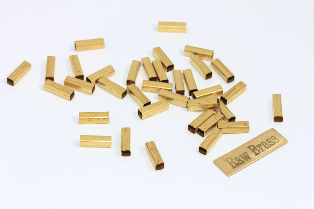 3x10mm Ham Pirinç Kaplamalı Kare Borular, Borular, Pirinç Boru KA51