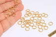 Shiny Gold Jump Rings