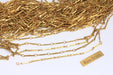Raw Brass Bar Chain