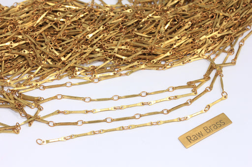 Raw Brass Bar Chain