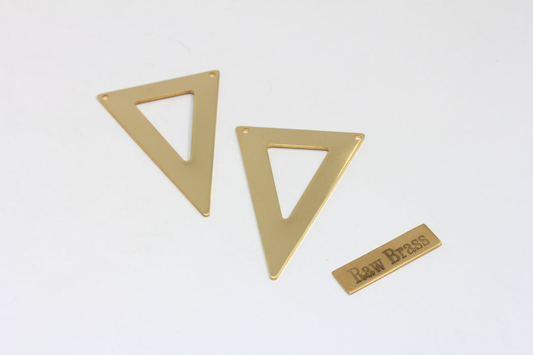 31x46mm Ham Pirinç Üçgen, Üçgen Takılar, Üçgen AC46