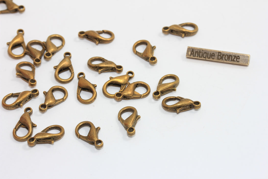 14 mm Antik Bronz Pençe Tokası, Bronz Istakoz Pençe Tokası, DOM70