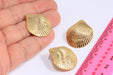 Shiny Gold Shell Earrings