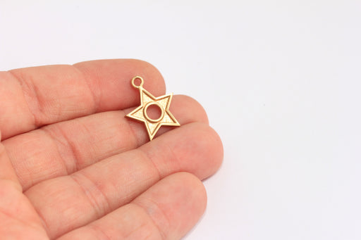 Brass Star Charms