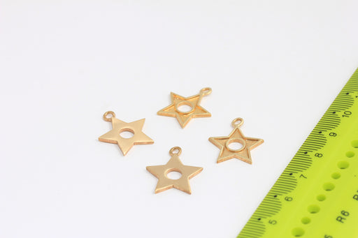 Brass Star Charms