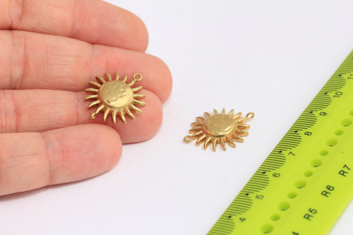 Brass Sun Charms