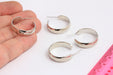 Stud Hoop Earrings, Hammered Hoop Earrings