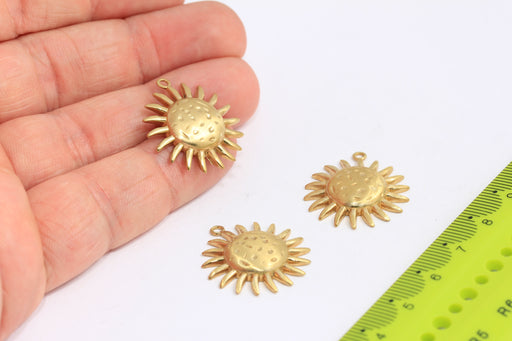 Brass Sun Charms