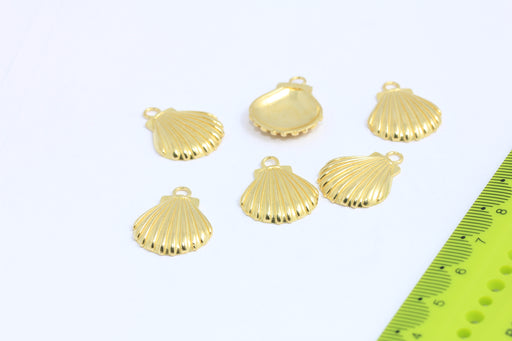 Brass Sea Shell Charm