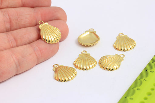 Brass Sea Shell Charm