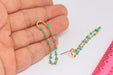 Beaded Chain Dangle Earrings