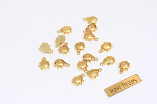 Brass Ladybug Charms