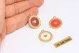 Shiny Gold CZ Heart Charms