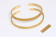 Brass Sandblasted Bracelet Bangle