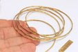 Brass Hammered Bracelet