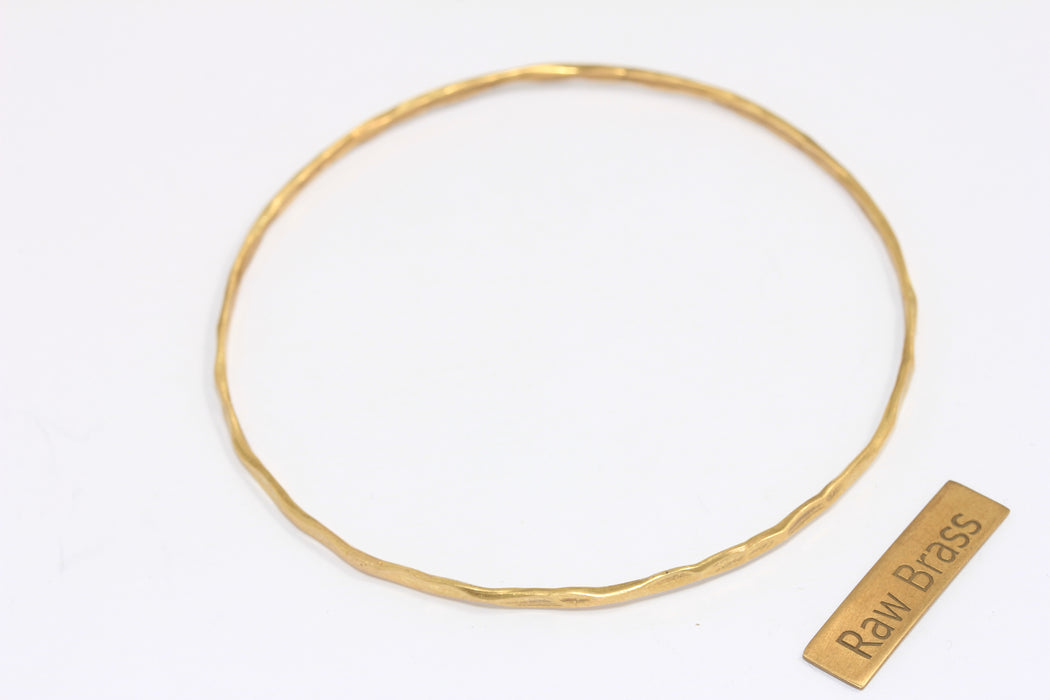 Brass Hammered Bracelet
