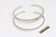 Rhodium Plated Cuff Bracelet