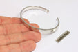 Rhodium Plated Cuff Bracelet