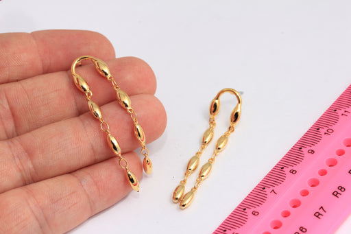 Long Drop Charm Earrings