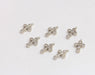 Rhodium Plated Cross Charms