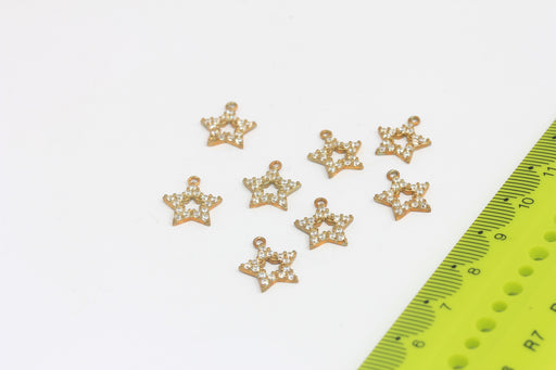 Brass Star Charms