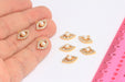 Shiny Gold Evil Eye Charm