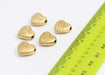 Brass Heart Charms