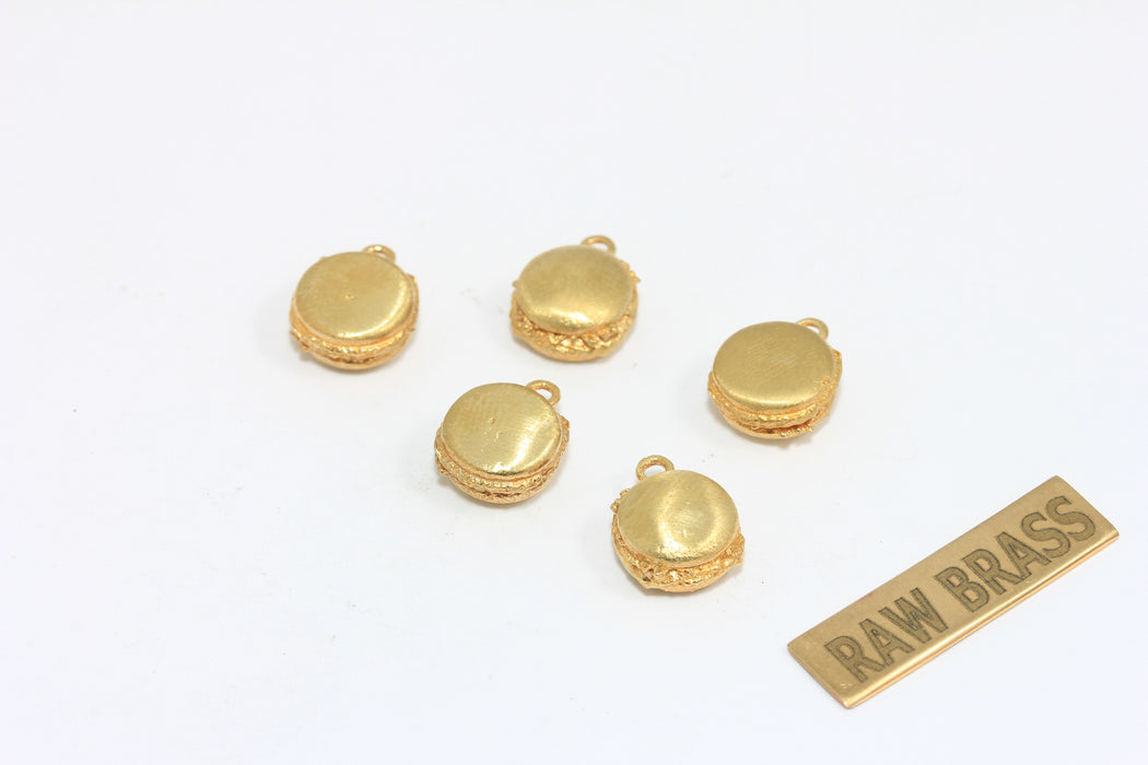 8x15mm 24 ayar Parlak Altın Çilek Charms, Çilek MLS90