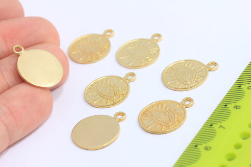 Brass Evil Eye Medallion
