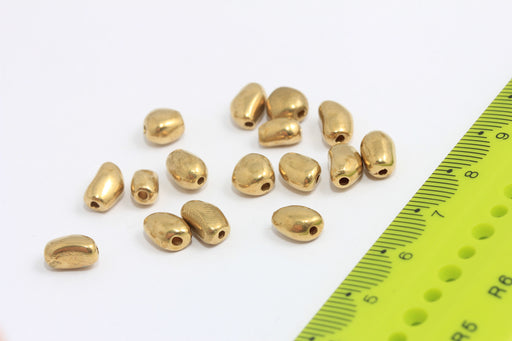Brass Potato Spacer Beads