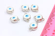 Evil Eye Charms, Enamel Evil Eye Beads