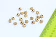  Brass Ball Rondelle Beads