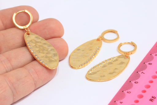 Micro Pave Drop Earrings