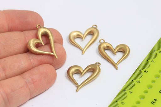 Brass Heart Pendant