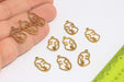 Brass Face Charms