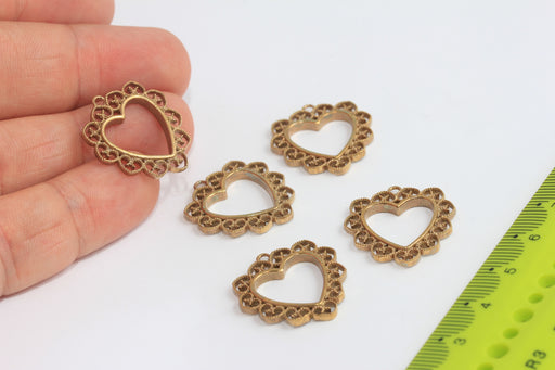 Brass Heart Pendant
